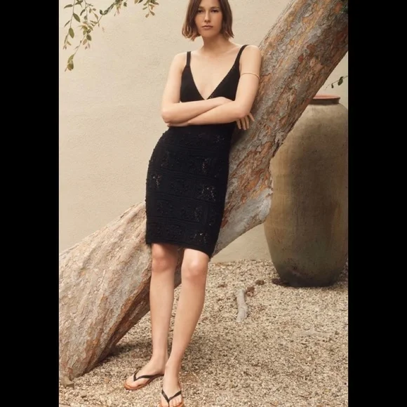 NWT ANTHROPOLOGIE CROCHET MINI DRESS 1X plus - Picture 3 of 7